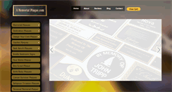 Desktop Screenshot of amemorialplaque.com